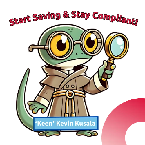 'Keen' Kevin Kusala character promoting tax clarity and compliance